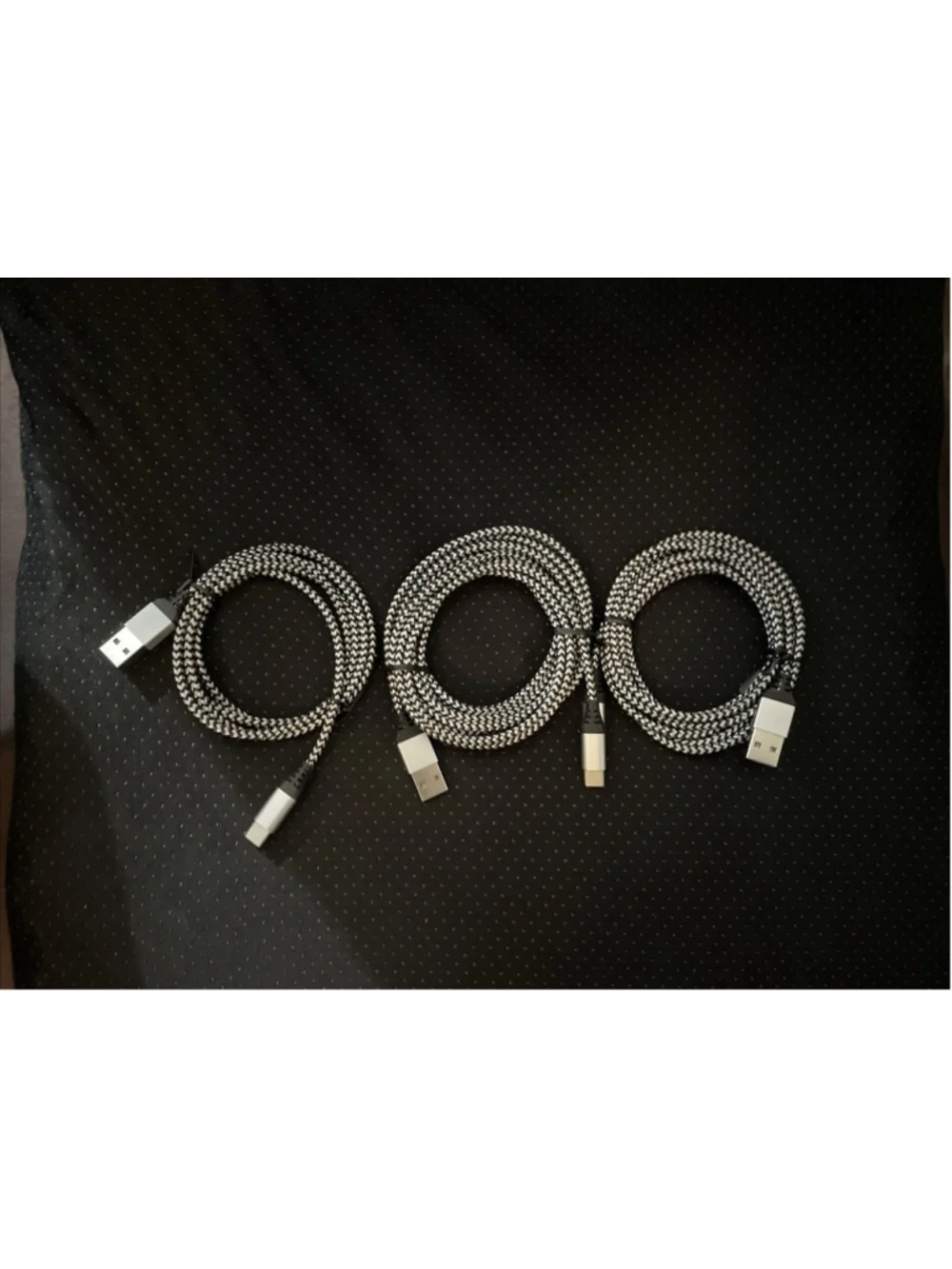 Chargersync USB Made for Type C Devices Cables Set of Three X001KY1q4x